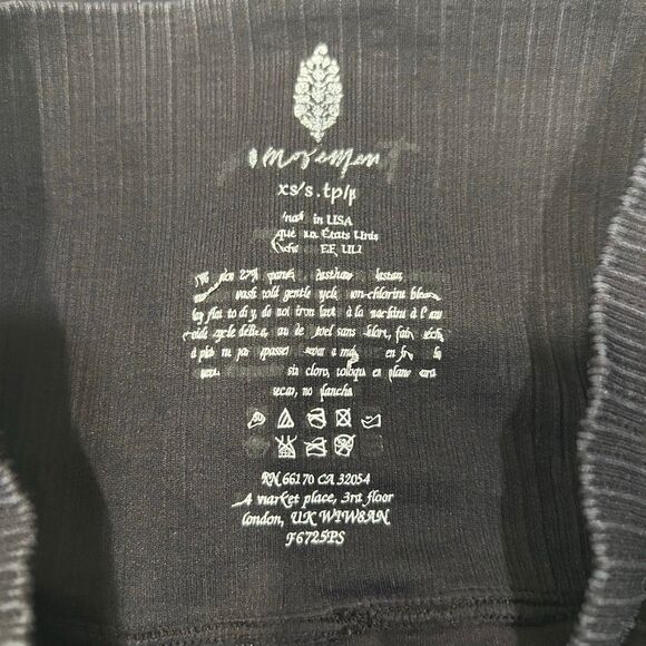 Free People Movement Black Seamless Ribbed High Rise Shorts XS/S - Picture 3 of 7